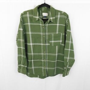 Women's Green Plaid Shirt